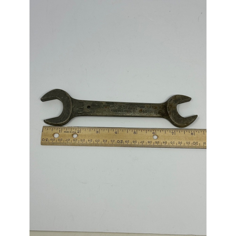 Rare! Vintage Tomlinson Faucet Co. Heavy Forged Wrench Open End Made in USA P0